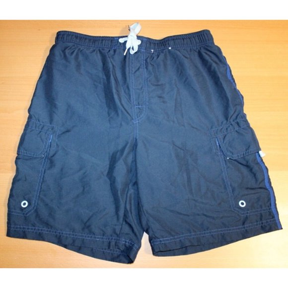 Mens Old Navy Drawstring Surf Swim Suit Board Shorts Trunks Small Blue Beach - Picture 1 of 6
